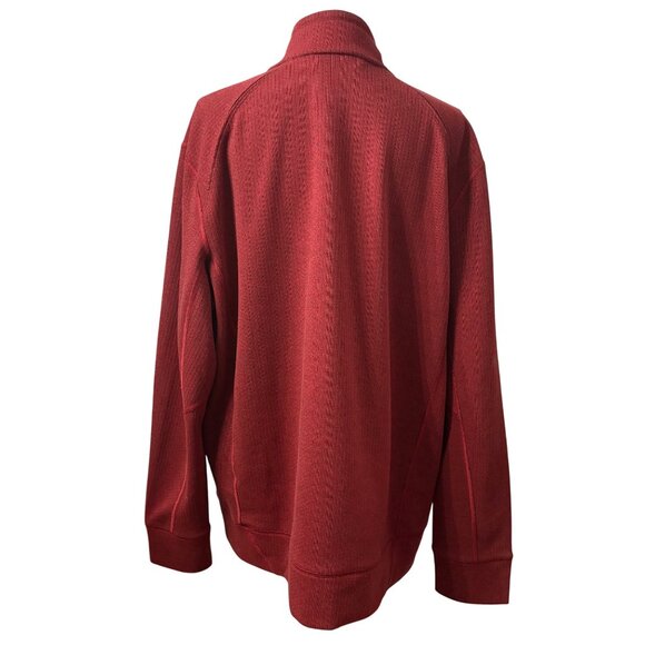 Mens Alaskan Hardgear Red 1/4 Zip Pullover Sweatshirt Standard Fit Size XL - Picture 3 of 10